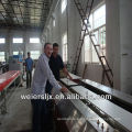 printing laminating process twin screw extruder pvc ceiling production line